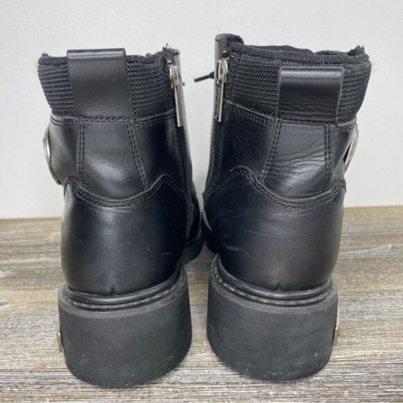 Harley Davidson Mens Leather Lace Up Riding Boots Sz 11 main image 6